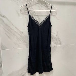 Black Lace Slip Dress